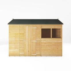 Waltons 10' X 6' Outdoor Wooden Overlap Reverse Apex Roof Garden Storage Shed 17 Waltons 10' X 6' Outdoor Wooden Overlap Reverse Apex Roof Garden Storage Shed -EcoFlora Sales Shop SI 001 001 0102 10x6 DT Overlap Reverse Apex Front