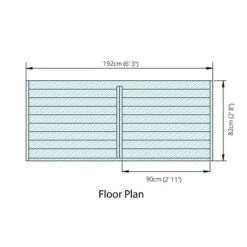 Pressure Treated 6' X 3' Log Store -EcoFlora Sales Shop SI 001 001 0104 Double Log Store 009