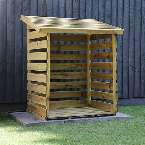 Pressure Treated 3' X 3' Log Store 4 Pressure Treated 3' X 3' Log Store - Image 2