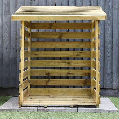 Pressure Treated 3' X 3' Log Store 5 Pressure Treated 3' X 3' Log Store - Image 3