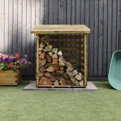 Pressure Treated 3' X 3' Log Store