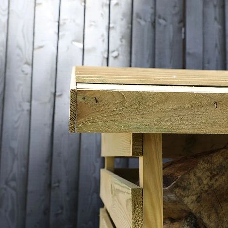 Pressure Treated 3' X 3' Log Store 8 Pressure Treated 3' X 3' Log Store - Image 6