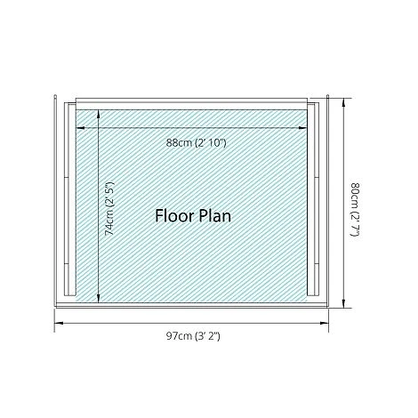 Pressure Treated 3' X 3' Log Store 11 Pressure Treated 3' X 3' Log Store - Image 9