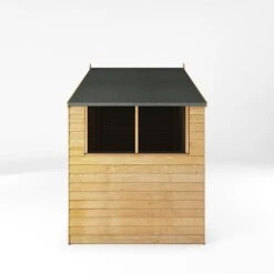 Waltons 5' X 10' Outdoor Wooden Overlap Apex Roof Garden Storage Shed Workshop -EcoFlora Sales Shop SI 001 001 0167 5x10 Overlap Apex Workshop Left