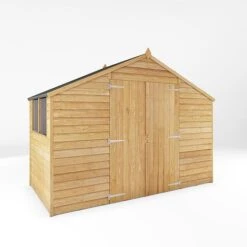 Waltons 5' X 10' Outdoor Wooden Overlap Apex Roof Garden Storage Shed Workshop -EcoFlora Sales Shop SI 001 001 0167 5x10 Overlap Apex Workshop MainDC