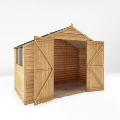Waltons 5' X 10' Outdoor Wooden Overlap Apex Roof Garden Storage Shed Workshop -EcoFlora Sales Shop SI 001 001 0167 5x10 Overlap Apex Workshop MainDO
