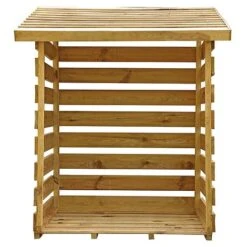 Waltons 3 X 3 Pressure Treated Single Log Storage Shed Unit -EcoFlora Sales Shop SI 001 002 0024 Single Log Store 002