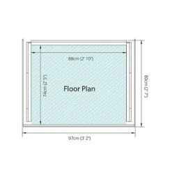 Waltons 3 X 3 Pressure Treated Single Log Storage Shed Unit -EcoFlora Sales Shop SI 001 002 0024 Single Log Store 013