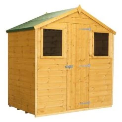 Waltons 4 X 6 Tongue And Groove Reverse Apex Garden Storage Shed -EcoFlora Sales Shop SI 001 003 0149 300dpi Cut Out 2