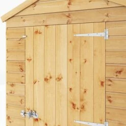 Waltons 6' X 4' Outdoor Tongue & Groove Repositionable Garden Shiplap Storage Shed -EcoFlora Sales Shop SI 001 003 0159 6x4 Dip Treated Shiplap Apex Detail003
