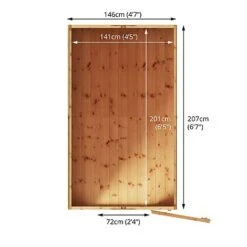 Waltons 7' X 5' Outdoor Tongue & Groove Repositionable Garden Shiplap Storage Shed -EcoFlora Sales Shop SI 001 003 0161 720x20520Shiplap20Apex Floorplan