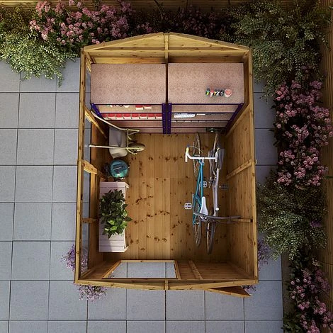 Waltons 8' X 6' Outdoor Tongue & Groove Repositionable Garden Shiplap Storage Shed 5 Waltons 8' X 6' Outdoor Tongue & Groove Repositionable Garden Shiplap Storage Shed - Image 3