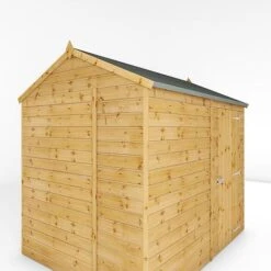 Waltons 8' X 6' Outdoor Tongue & Groove Repositionable Garden Windowless Shiplap Storage Shed -EcoFlora Sales Shop SI 001 003 0164 8x6 Shiplap Reverse Apex Detail003