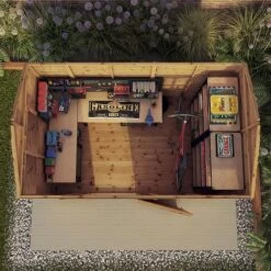 Waltons 10' X 6' Outdoor Repositionable Windowless Garden Shiplap Tongue & Groove Garden Storage Shed 15 Waltons 10' X 6' Outdoor Repositionable Windowless Garden Shiplap Tongue & Groove Garden Storage Shed -EcoFlora Sales Shop SI 001 003 0165 10x6 Dip Treated Shiplap Reverse Apex M4 Aerial