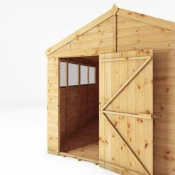 Waltons 10' X 8' Outdoor Tongue & Groove Repositionable Garden Shiplap Storage Shed -EcoFlora Sales Shop SI 001 003 0166 10x8 Dip Treated Shiplap Apex Detail001