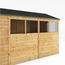 Waltons 10' X 8' Outdoor Tongue & Groove Repositionable Garden Shiplap Storage Shed -EcoFlora Sales Shop SI 001 003 0166 10x8 Dip Treated Shiplap Apex Detail003