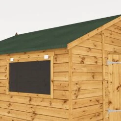 Waltons 10' X 10' Premium Shiplap Apex Roof Garden Workshop Shed -EcoFlora Sales Shop SI 001 004 0095 10x10 Shiplap TG Workshop Studio Detail001