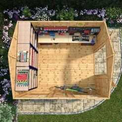 Waltons 12' X 10' Premium Shiplap Apex Workshop 15 Waltons 12' X 10' Premium Shiplap Apex Workshop -EcoFlora Sales Shop SI 001 004 0096 12x10 Shiplap TG Workshop Mercia Garden 2 Aerial