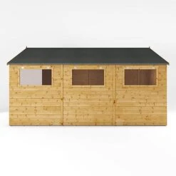 Waltons 15' X 10' Premium Shiplap Apex Workshop -EcoFlora Sales Shop SI 001 004 0098 15x10 Premium Shiplap Apex Workshop Left