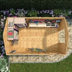 Waltons 16' X 10' Outdoor Premium Shiplap Tongue & Groove Apex Roof Garden Storage Workshop Shed 14 Waltons 16' X 10' Outdoor Premium Shiplap Tongue & Groove Apex Roof Garden Storage Workshop Shed -EcoFlora Sales Shop SI 001 004 0099 16x10 Shiplap TG Workshop Mercia Garden 2 Aerial