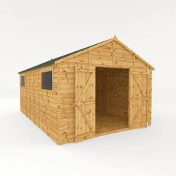 Waltons 16' X 10' Outdoor Premium Shiplap Tongue & Groove Apex Roof Garden Storage Workshop Shed 17 Waltons 16' X 10' Outdoor Premium Shiplap Tongue & Groove Apex Roof Garden Storage Workshop Shed -EcoFlora Sales Shop SI 001 004 0099 16x10 Shiplap TG Workshop Studio DO