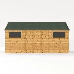 Waltons 16' X 10' Outdoor Premium Shiplap Tongue & Groove Apex Roof Garden Storage Workshop Shed 19 Waltons 16' X 10' Outdoor Premium Shiplap Tongue & Groove Apex Roof Garden Storage Workshop Shed -EcoFlora Sales Shop SI 001 004 0099 16x10 Shiplap TG Workshop Studio Left