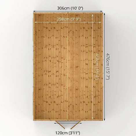 Waltons 16' X 10' Outdoor Premium Shiplap Tongue & Groove Apex Roof Garden Storage Workshop Shed 12 Waltons 16' X 10' Outdoor Premium Shiplap Tongue & Groove Apex Roof Garden Storage Workshop Shed - Image 10