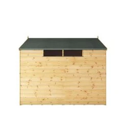 Waltons 8' X 6' Outdoor Shiplap Tongue & Groove Apex Roof Garden Security Storage Shed -EcoFlora Sales Shop SI 001 004 0117 8x6 Security Shed Left