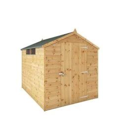 Waltons 8' X 6' Outdoor Shiplap Tongue & Groove Apex Roof Garden Security Storage Shed -EcoFlora Sales Shop SI 001 004 0117 8x6 Security Shed MainDC
