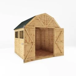 Waltons 8 X 8 Premium Outdoor Shiplap T&G Dutch Barn Garden Storage Workshop Shed -EcoFlora Sales Shop SI 001 004 0121 8x8 DT Premium Shiplap Dutch Barn DD MainDO
