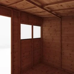 Waltons 8' X 6' Outdoor Tongue & Groove Pent Roof Modular Repositionable Shiplap Garden Storage Shed -EcoFlora Sales Shop SI 001 004 0125 8x6 Shiplap Pent Detail002