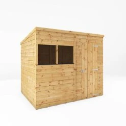 Waltons 8' X 6' Outdoor Tongue & Groove Pent Roof Modular Repositionable Shiplap Garden Storage Shed -EcoFlora Sales Shop SI 001 004 0125 8x6 Shiplap Pent MainDC