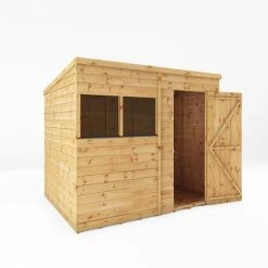 Waltons 8' X 6' Outdoor Tongue & Groove Pent Roof Modular Repositionable Shiplap Garden Storage Shed -EcoFlora Sales Shop SI 001 004 0125 8x6 Shiplap Pent MainDO