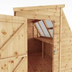 Waltons 8 X 6 Shiplap Single Door Potting Shed Wooden Greenhouse 17 Waltons 8 X 6 Shiplap Single Door Potting Shed Wooden Greenhouse -EcoFlora Sales Shop SI 001 004 0126 DT 8x6 Premium Potting Shed Detail001