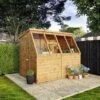 Waltons 8 X 6 Shiplap Single Door Potting Shed Wooden Greenhouse -EcoFlora Sales Shop SI 001 004 0126 DT 8x6 Premium Potting Shed W5 MainDC