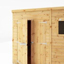 Waltons 10 X 6 Premium Shiplap Tongue And Groove Pent Roof Garden Storage Shed -EcoFlora Sales Shop SI 001 004 0128 10x6 Premium Shiplap Pent Detail0022