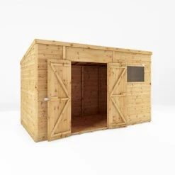 Waltons 12' X 6' Premium Shiplap Pent Roof Garden Shed -EcoFlora Sales Shop SI 001 004 0129 12x6 Premium Shiplap Pent MainDO
