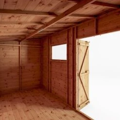 Waltons 14' X 6' Premium Shiplap Pent Roof Garden Shed -EcoFlora Sales Shop SI 001 004 0130 14x6 Premium Shiplap Pent Detail0021