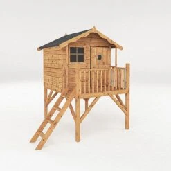 Waltons 5' X 5' Children's Tulip Playhouse With Tower & Slide -EcoFlora Sales Shop SI 002 001 0007 Tulip Playhouse Tower Slide Tower