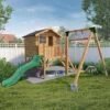 Waltons 5' X 5' Children's Tulip Playhouse With Tower & Activity Set 2 Waltons 5' X 5' Children's Tulip Playhouse With Tower & Activity Set -EcoFlora Sales Shop SI 002 001 0008 Tulip Playhouse Tower and Slide Activity Mercia Garden 1