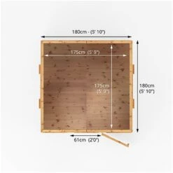 Waltons 6 X 6 Honeypot Dutch Barn Wooden Shiplap Tongue And Groove Garden Playhouse 19 Waltons 6 X 6 Honeypot Dutch Barn Wooden Shiplap Tongue And Groove Garden Playhouse -EcoFlora Sales Shop SI 002 001 0009 Floor Plan