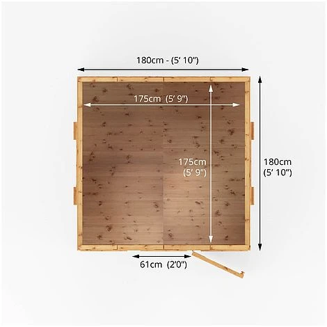 Waltons 6 X 6 Honeypot Dutch Barn Wooden Shiplap Tongue And Groove Garden Playhouse 11 Waltons 6 X 6 Honeypot Dutch Barn Wooden Shiplap Tongue And Groove Garden Playhouse - Image 9