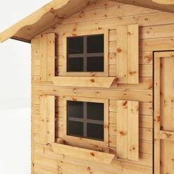 Waltons 7 X 5 Honeypot Snowdrop Apex Wooden Garden Playhouse With Loft 18 Waltons 7 X 5 Honeypot Snowdrop Apex Wooden Garden Playhouse With Loft -EcoFlora Sales Shop SI 002 001 0015 Double Story Snowdrop Playhouse Detail004