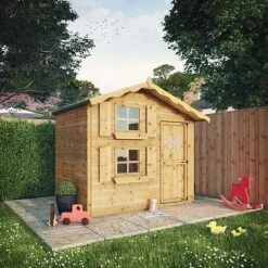 Waltons 7 X 5 Honeypot Snowdrop Apex Wooden Garden Playhouse With Loft