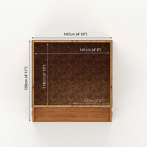 5 X 5 Waltons Honeypot Poppy Apex Wooden Playhouse 7 5 X 5 Waltons Honeypot Poppy Apex Wooden Playhouse - Image 5