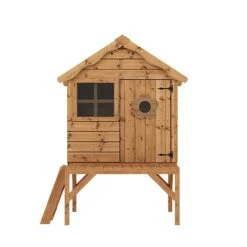 Waltons 4 X 4 Wooden Snug Garden Shed Playhouse With Tower -EcoFlora Sales Shop SI 002 001 0043 Snug Playhouse with Tower Front Studio 2