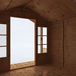 Waltons 12' X 8' Apex Summerhouse With Veranda -EcoFlora Sales Shop SI 003 001 0007 12x8 Wessex Summerhouse Detail001