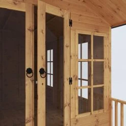 Waltons 12' X 8' Apex Summerhouse With Veranda -EcoFlora Sales Shop SI 003 001 0007 12x8 Wessex Summerhouse Detail003