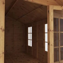 Waltons 12' X 8' Apex Summerhouse With Veranda -EcoFlora Sales Shop SI 003 001 0007 12x8 Wessex Summerhouse Detail004