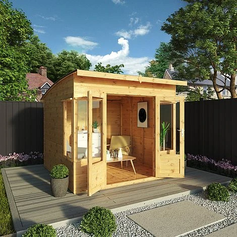 Waltons 8 X 8 Wooden Garden Shiplap Tongue And Groove Helios Summerhouse Garden Room 4 Waltons 8 X 8 Wooden Garden Shiplap Tongue And Groove Helios Summerhouse Garden Room - Image 2